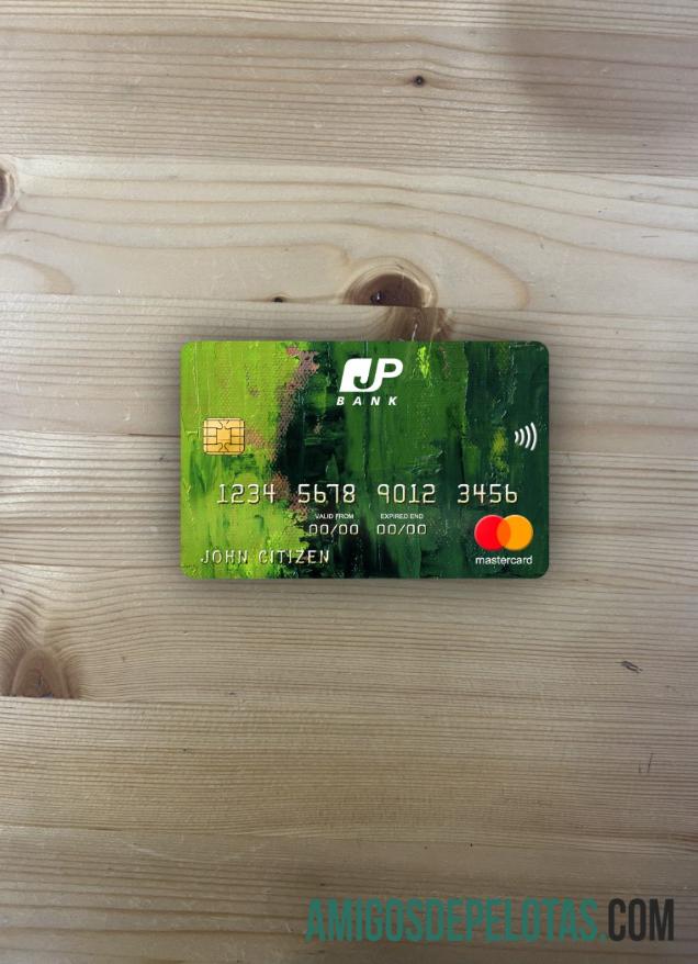 Frente Photolook do Japan Post Bank Mastercard exemplo